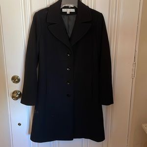 Larry Levine black wool coat Size 4